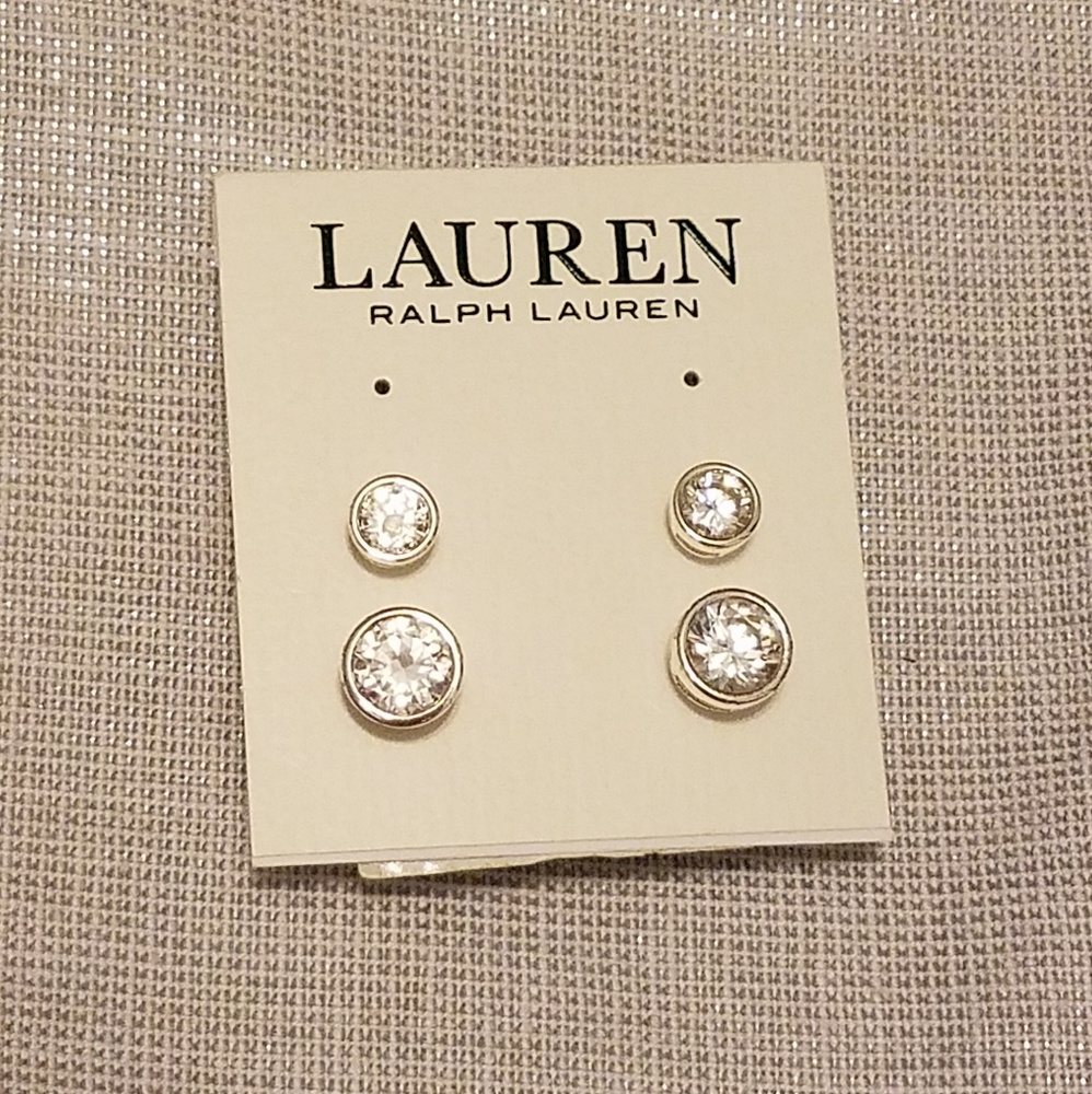 Lauren Ralph Lauren Stud Earrings Silver Posts